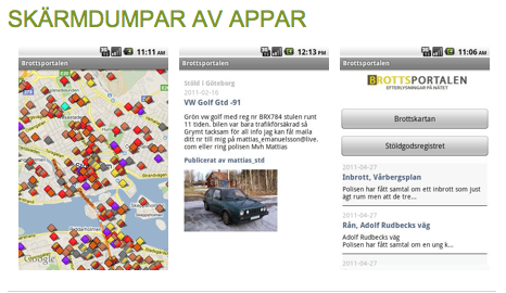 App varnar för inbrottsvåg